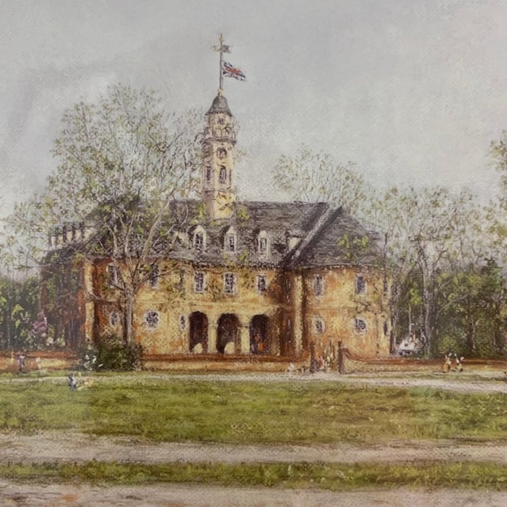 Caesar Monturano The Capitol Williamsburg Virginia 8 X 10 matted print - Picture 2 of 4